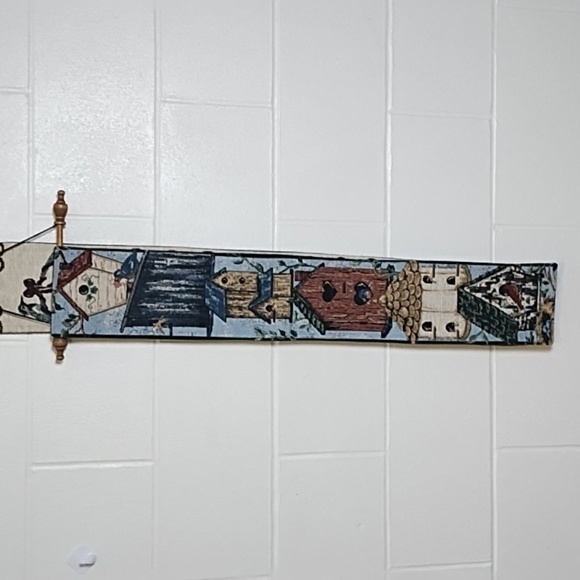 2 Vintage Tapestries Welcome Bird Lovers Cottagecore Decor Approx 36X6 - Picture 12 of 13